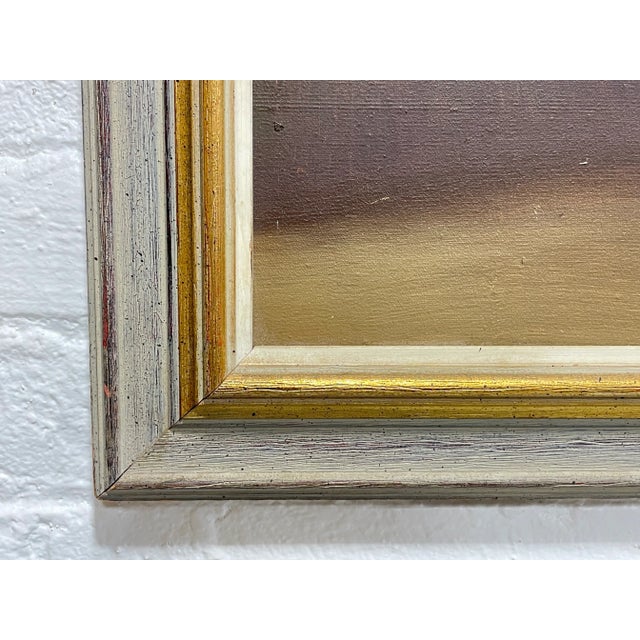 Vintage Floral Still Life Oil Painting in Frame | Elegant European Bouquet With Roses & Daisies | Classic Traditional Wall Art For Sale - Image 12 of 13