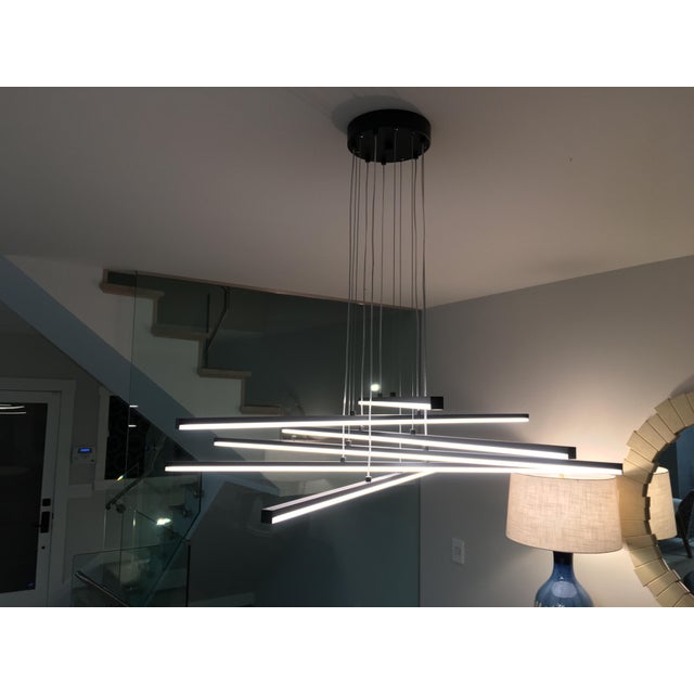 Sonneman Modern 6 Stix LED Pendant Light | Chairish