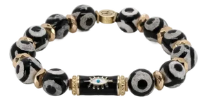 Karma Black Evil Eye Beaded Bracelet