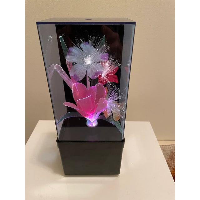Postmodern Vintage 1980s Fiber Optic Accent Lamp For Sale - Image 3 of 7