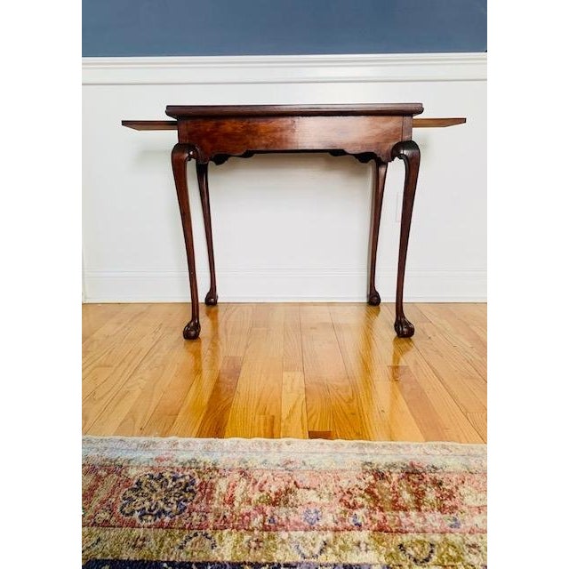 Antique Rectangular Mahogany Tea Table For Sale - Image 9 of 12