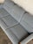 Teak Blue Sofa Mid-Century Modern 3 Seater Couch Broad Living Room Seating 1970s For Sale In Los Angeles - Image 6 of 10