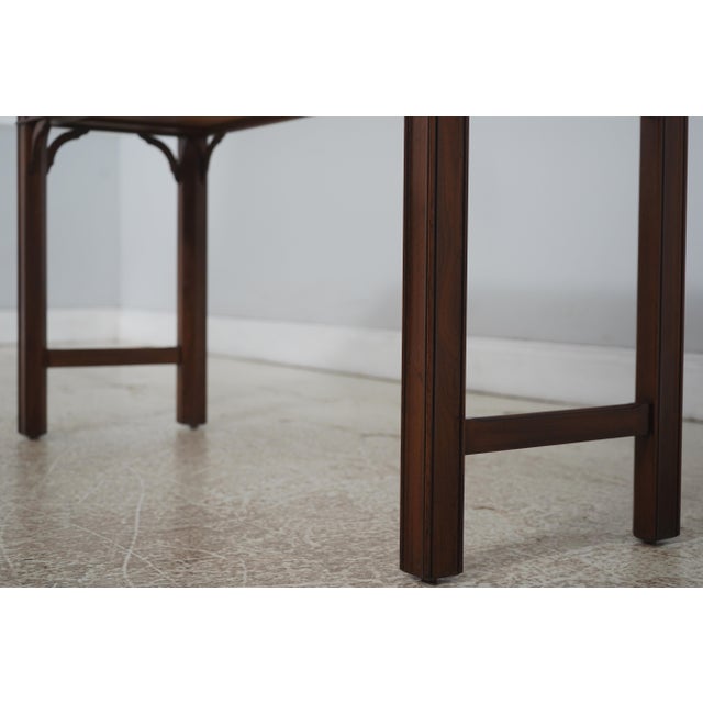 Henkel Harris Walnut 2 Drawer Console Table For Sale - Image 10 of 18