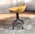 Industrial Four Gradin Road Rexon Swivel Stools- Wood Adjustable Height. For Sale - Image 3 of 6