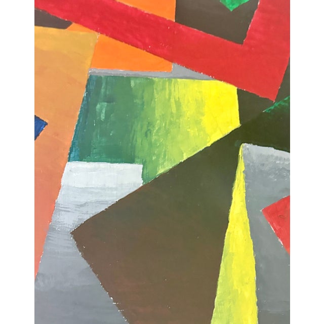Painting - Abstract Geometry Oil Painting For Sale - Image 4 of 11