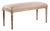 Lille Bench in Natural Hemp Linen with Limed Gray Oak Frame For Sale