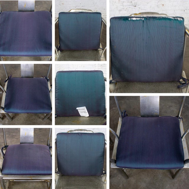 Late 20th Century Ming Treasures Yoke Back Gold/Silver Leaf Dining Chairs by Drexel Heritage Set of 4 For Sale - Image 17 of 18