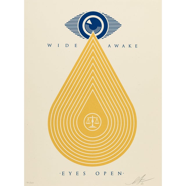 Shepard Fairey, Earth Crisis, Eyes Open, Lithograph For Sale