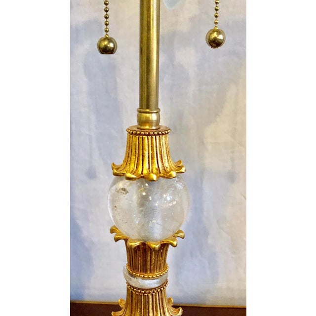 Rock Crystal Baguès Style Table Lamps - A Pair For Sale In New York - Image 6 of 13