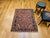 Vintage Persian Heriz Karajah Rug, Hand-Knotted Wool, Geometric Pattern, Rust-Red & Navy, 4x5 For Sale - Image 4 of 18