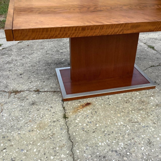 Wood 1960s MCM Founders Milo Baughman Solid Walnut Dining Table With 2 Leaves For Sale - Image 7 of 10