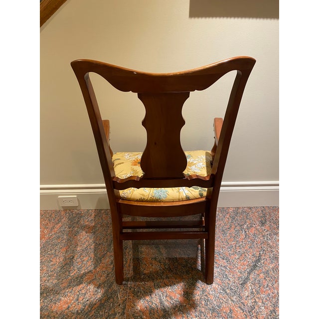 1950s 1950s Vintage Floral Upholstered Chair For Sale - Image 5 of 10