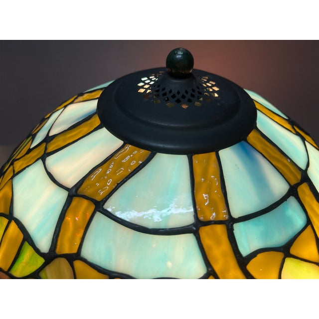 Tole Flower Table Lamp from Tiffany, 1960s For Sale - Image 11 of 13