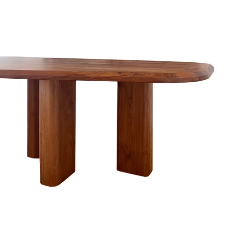 Solid Beech Tree Dining Table For Sale - Image 4 of 7