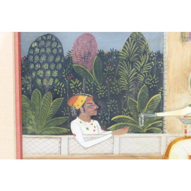 18th C. Indian Gouache Painting For Sale - Image 4 of 12