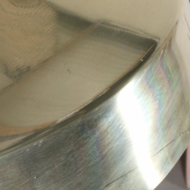 Metal Brass Deco Pagoda Floor and Table Lamps after Walter Von Nessen - A Pair For Sale - Image 7 of 12