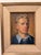Wood Vintage Portrait of a Man in Blue by Richard Schmueckle For Sale - Image 7 of 7