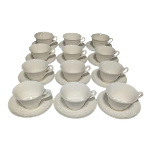 1920s Wedgwood Patrician Breakfast Cups Set- 24 Pieces