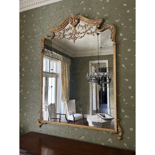 A stunning Louis XV style mirror by LaBarge, renowned for its high-quality craftsmanship and sophisticated decorative...