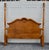 Vintage Solid Oak Queen Bed Poster Headboard Footboard Carved Shell Traditional For Sale - Image 10 of 16