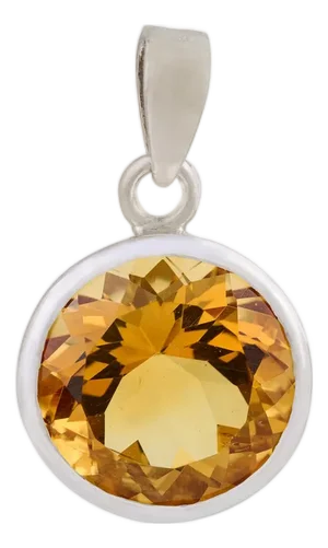 Round Cut Daily Wear Charm Pendant in 925 Silver- Affordable Gifts