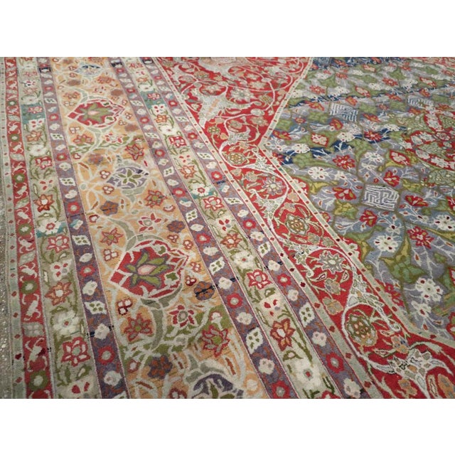 Galerie Shabab Collection Early 20th Century Persian Tabriz Carpet For Sale - Image 4 of 9
