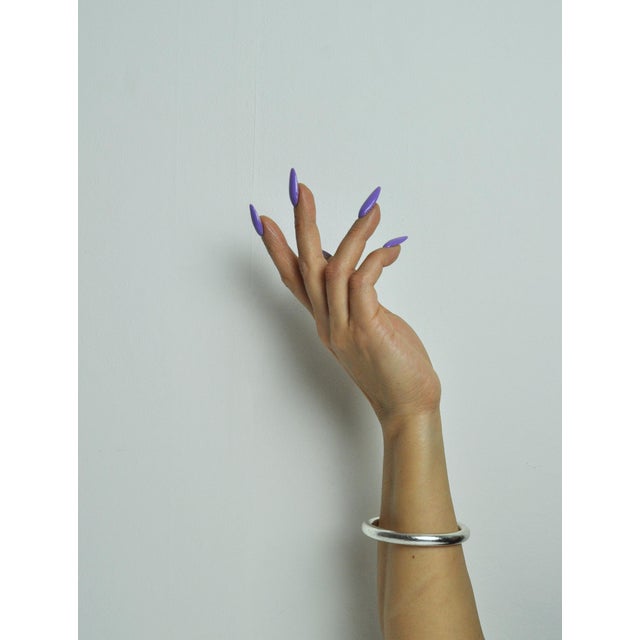 Silver Bangle by Jeweller Leif Bodh Have, Denmark, 1970s For Sale - Image 10 of 11