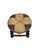 Brown Vintage French Low Beech and Rush Stool, 1970s For Sale - Image 8 of 9