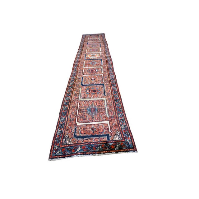 1930 Red Persian Malayer Rug 2' 10" ( 86 cm ) x 16' 2" ( 493 cm )