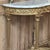19th Century French Louis XVI Giltwood Carrara Marble Top Demilune Console For Sale - Image 14 of 18