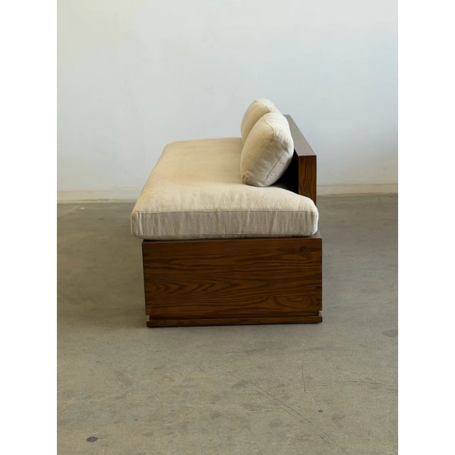 Brown Contemporary Banquet Bench For Sale - Image 8 of 13