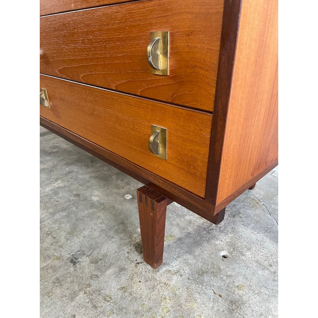 Brown Danish Modern Sideboard or Console by Peter Lovig Nielsen For Sale - Image 8 of 10
