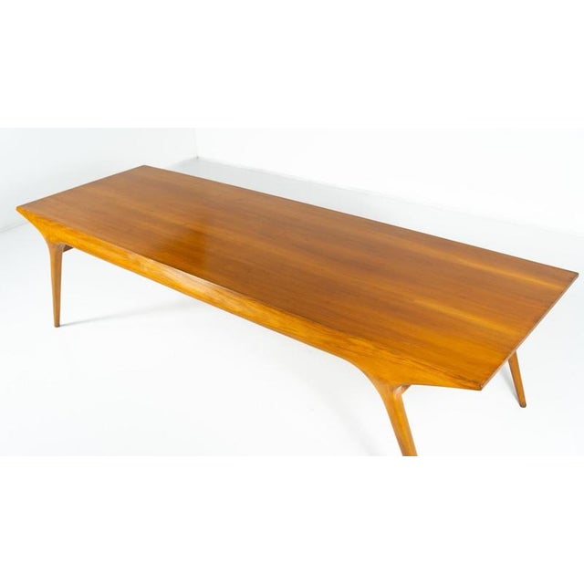 Large Mid-Century Walnut Dining Table from Carlo De Carli, 1950s For Sale - Image 12 of 18