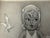 Original graphite pencil drawing by American artist and illustrator Theodore E. Schrock (1879–1952), depicting a young...