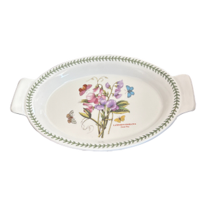 1970s Botanic Garden Portmerion Sweet Pea Large Casserole Dish