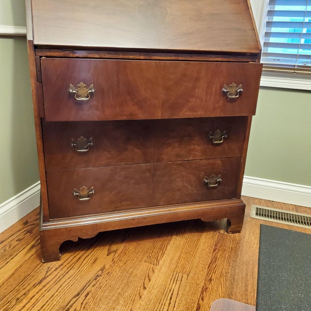 Antique Skandia Furniture Company Secretary Desk Chairish