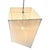 1990s Mid-Century Modern Isamu Noguchi Inspired Geometric Linen Pendant Lantern, 6 Available For Sale In Los Angeles - Image 6 of 13