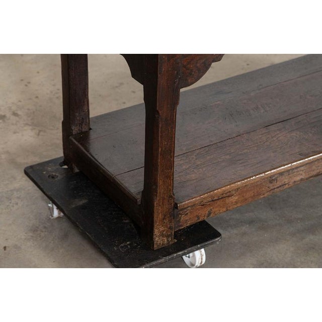 18th Century English Oak Dresser Base, 1780s For Sale - Image 10 of 18