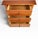 Transitional Late 20th Century Pair of Solid Cherry Three-Drawer Bedside Tables | Thor's Elegance, Made in Vermont | Flared Legs & Arched Apron For Sale - Image 3 of 5