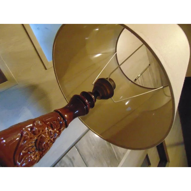 Vintage Wooden Lamp, 1980s For Sale - Image 3 of 8