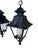Metal Mid 20th Century Pair of English Style Verdigris Lantern Chandeliers For Sale - Image 7 of 8