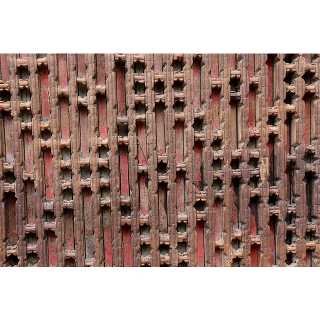 Antique Hand-Carved Wooden Mashrabiya, 1890s For Sale - Image 3 of 18