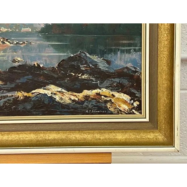 Arthur Terry Blamires, Oil Painting of Derwent Water English Lake District by British Landscape Artist, 1989 For Sale - Image 9 of 13