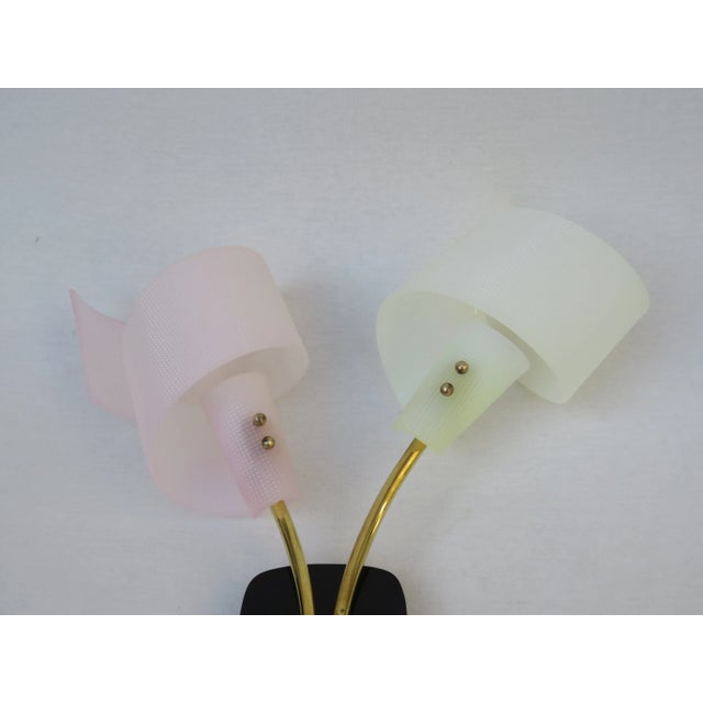 Mid-Century Modern Wall Lights with Two Lights from GERU-Leuchten, 1950s, Set of 2 For Sale - Image 3 of 18