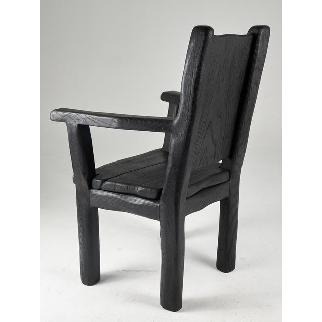 Massive Oak Armchair by Logniture For Sale - Image 6 of 13