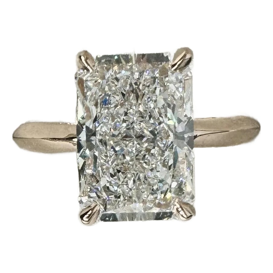 Igi Cert 4.05 Carat E/Vs1 Lab Grown Diamond 14k Gold Solitaire ...