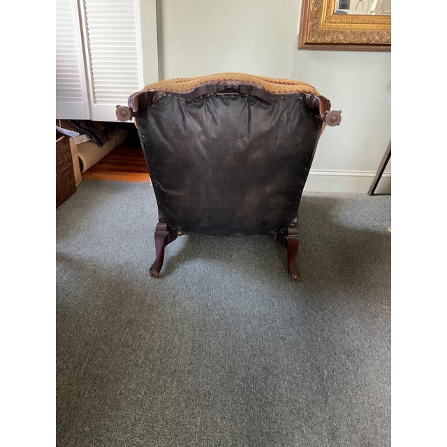 Wing Chair With Ottoman and 2 Pillows Included For Sale - Image 11 of 13