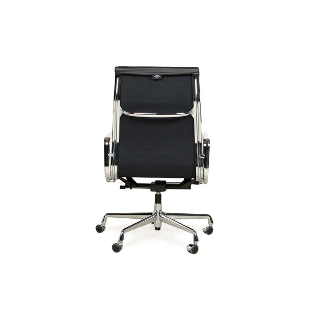 Soft Pad EA219 Leather Armchair in Black from Vitra For Sale - Image 9 of 11