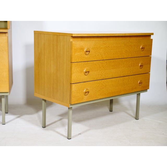 Modular Shelving and Sideboard in Oak, 1960s, Set of 3 For Sale - Image 12 of 16