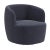 Textile Charlie Swivel Chair in Luxe Ocean Velvet For Sale - Image 7 of 7